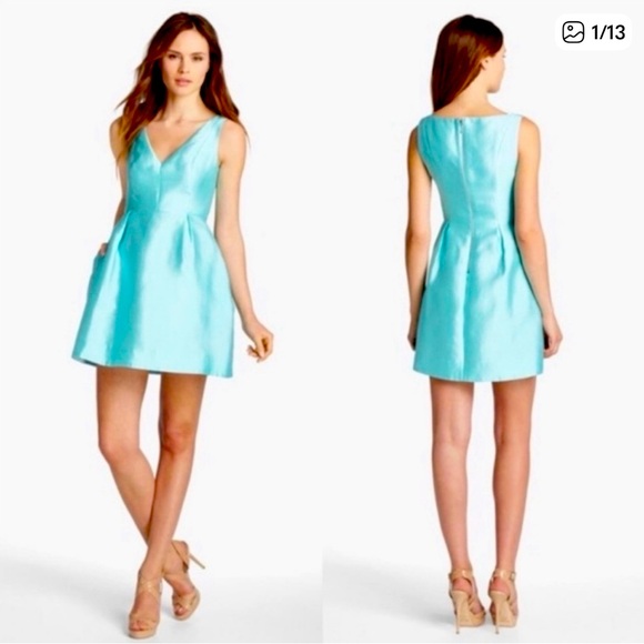 kate spade Dresses & Skirts - Breakfast at Tiffany’s in this Kate Spade Tiffany blue silk